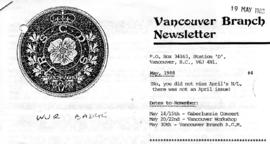 Vancouver Brnch Newsletter (later The White Cockade)