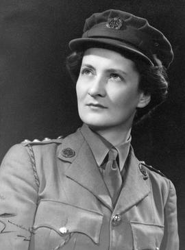 Photographs of Muriel Gibson in Army uniform