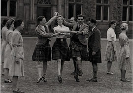 Photograph of dancers dancing 'The Triumph' at Summer School