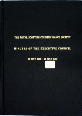 Minute book of the Executive Committee of the RSCDS