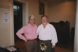 Bristol- photograph of Hugh Ferguson, accordion player & Ron Wallace, teacher taken at Bristo...