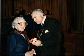 Photographs of the top table and dignitaries at the AGM, 1988