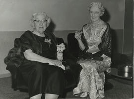 Glasgow- photograph of Jean Milligan and Jennie Waddell at the Glasgow Branch Golden Jubilee Bal