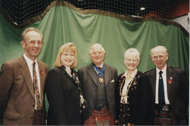 Photographs of Alan Mair, Gill Parker, Lord Mansfield, Linda Gaul & Bill Clement at the AGM, ...