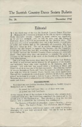 Bulletin No. 20, December 1942