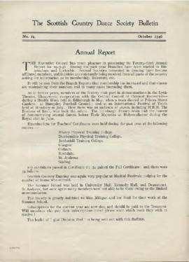 Bulletin No. 24, October 1946