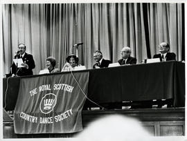 Photograph of the top table and dignitaries at the AGM, 1988