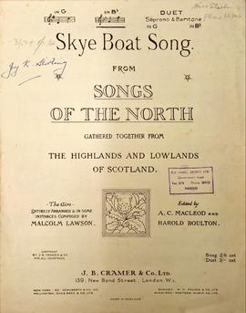 Skye Boat Song, From Songs of the North