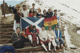 Photographs of members of a Scottish Country Dance group in La Poy, Bolivia