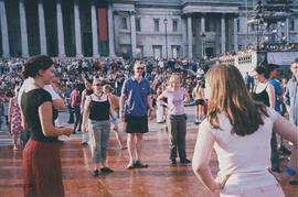 Photograph of members of London Branch taking part in 'The Big Dance'