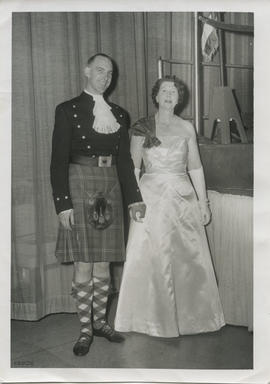 Photograph of David and Janetta Huxley  at the Washington Ball