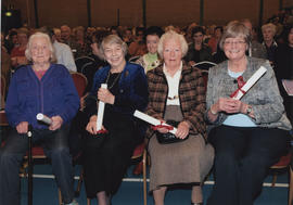 Photograph of Scroll recipients at the AGM 2009