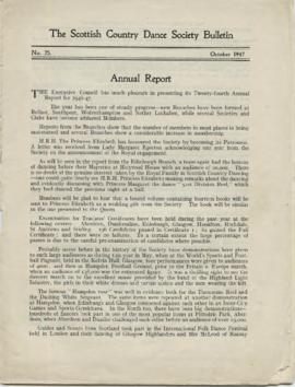 Bulletin No. 25, October 1947