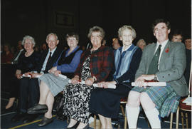 Photographs of Scroll recipients at the AGM 2001