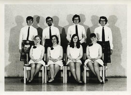 Photographs of a demonstration team dancing in Durham 1972