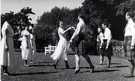 Photograph of a group set dancing