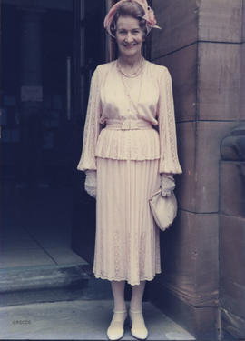 Photograph of Muriel Gibson taken at the Jean Milligan Centenary Weekend Garden Party